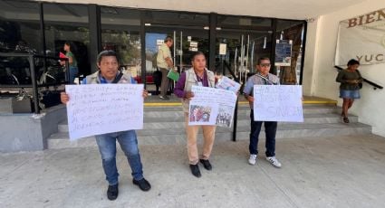 Servidores de la Nación protestan en Yucatán por despidos en la Secretaría del Bienestar local