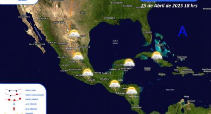 Clima en Yucatán; tarde calurosa este viernes 25 de abril