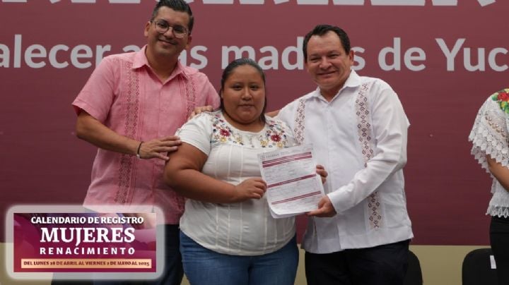 CALENDARIO de registro al programa Mujeres Renacimiento del 29 de abril al 2 de mayo