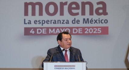 Joaquín Díaz Mena asiste al Consejo Nacional de Morena para reafirmar su compromiso con la 4T encabezada por Claudia Sheinbaum