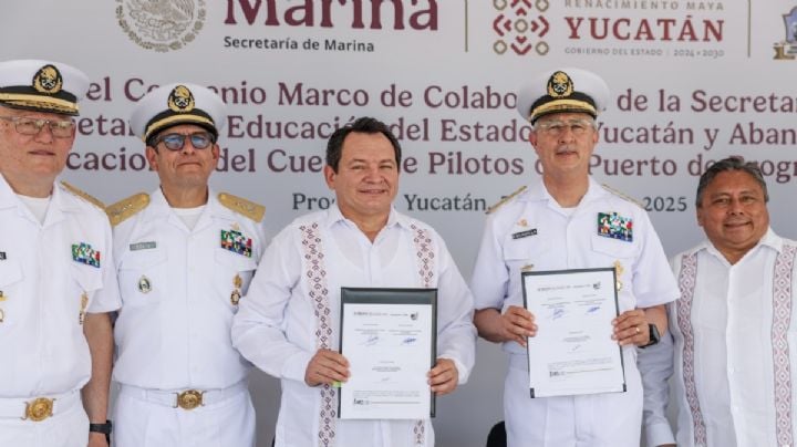 Gobierno de Yucatán y SEMAR firman convenio para impulsar la Universidad del Mar en Progreso