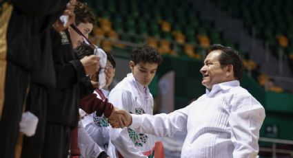 Yucatán brilla como sede del Nacional Conade 2025 en karate: así fue la premiación con Díaz Mena