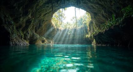 Es de los cenotes más hermosos de Yucatán, pero nadar en él esta prohibido