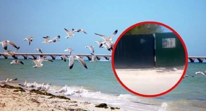 Vecino bloquea acceso a playa en Progreso, Yucatán y asegura que "la calle le pertenece"